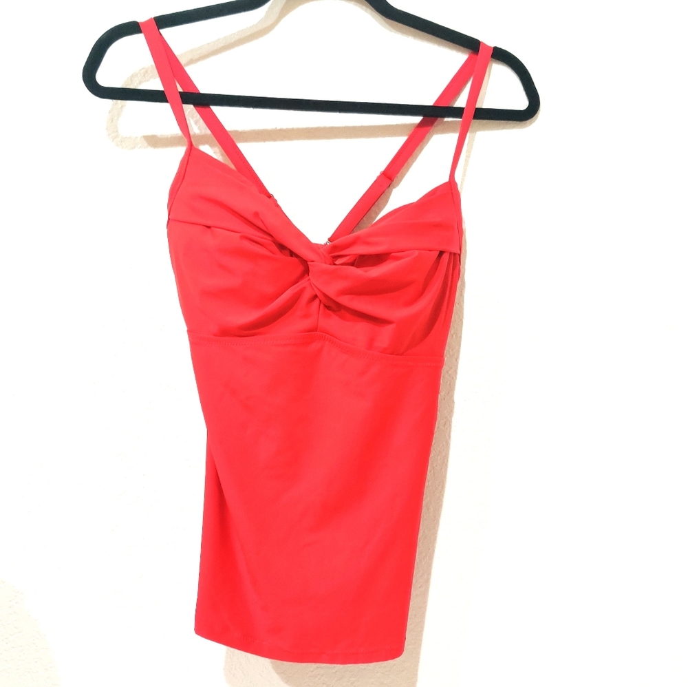 Athleta 36 B/C Red Swimsuit Top